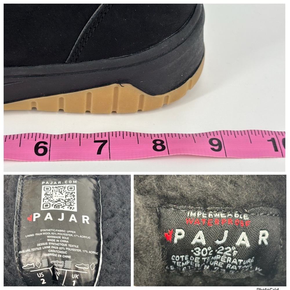 Pajar NWT Boys' Black Troop Waterproof Insulated Snow Boots, 2 - Picture 16 of 16